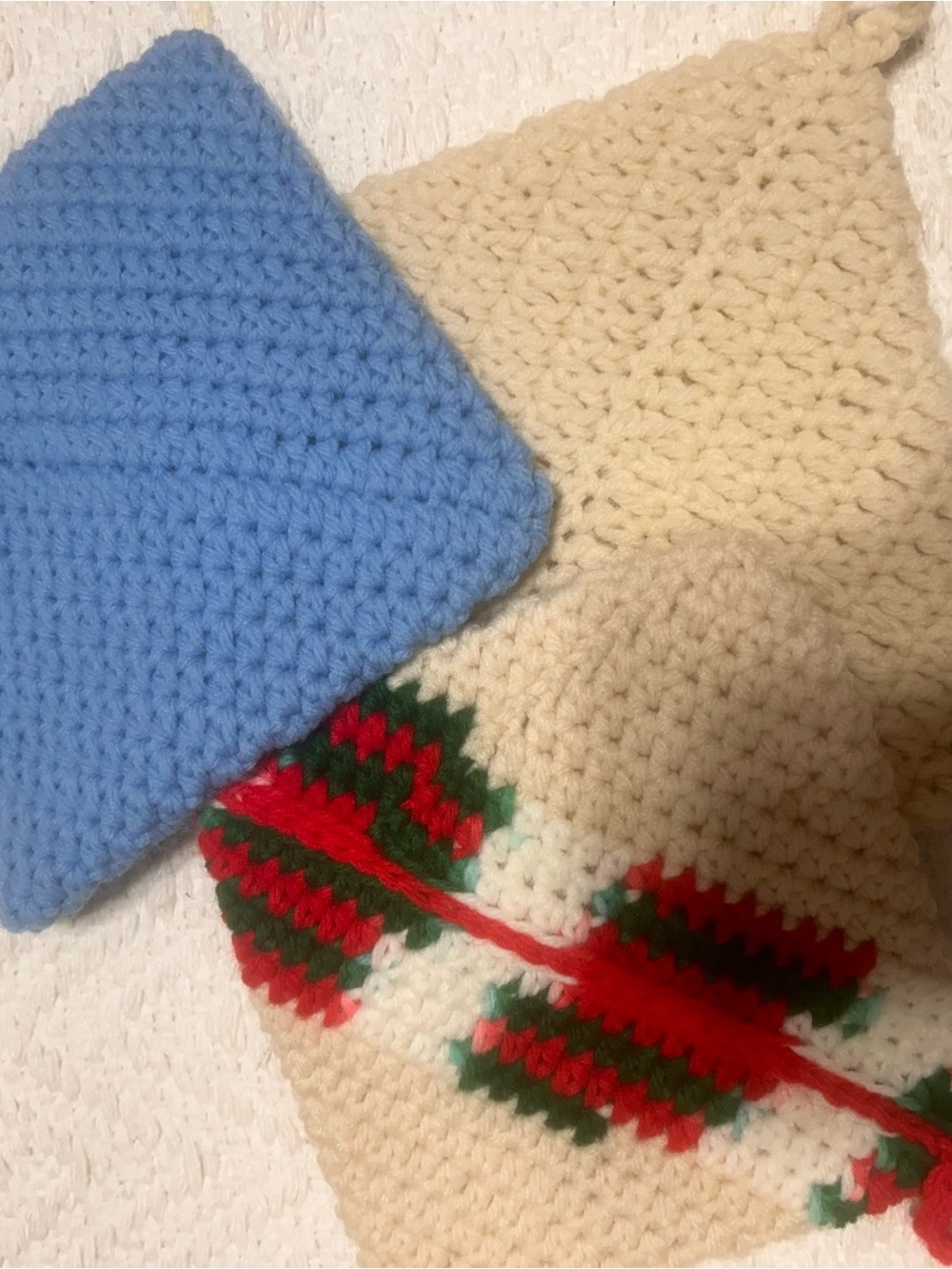 Set of 3 handmade crochet potholders